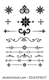Elegant Divider Ornaments Vector Illustration.







