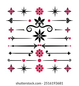 Elegant Divider Ornaments Vector Illustration.






