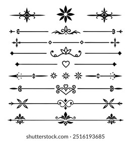Elegant Divider Ornaments Vector Illustration.






