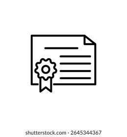 Documento Elegante Con Roseta Que Simboliza Logro O Certificación