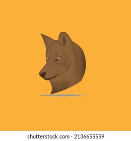 Elegant dog head vector, for logos for animal lovers, veterinarians and more