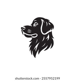 Elegant dog silhouette for branding and logos