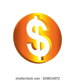elegant dollar logo design template
