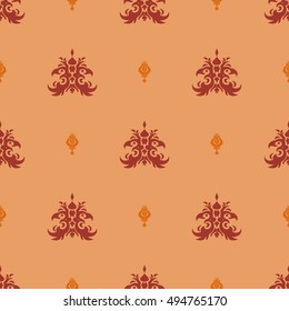 Elegant doodle seamless pattern. Nice hand-drawn illustration