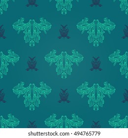 Elegant doodle seamless pattern. Nice hand-drawn illustration