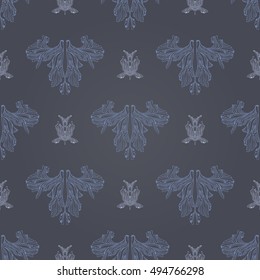 Elegant doodle seamless pattern. Nice hand-drawn illustration