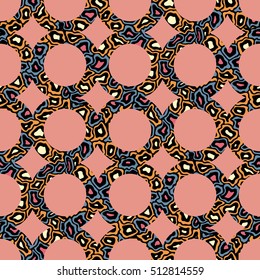 Elegant doodle seamless pattern. Nice hand-drawn vector illustration