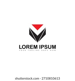 design de logotipo elegante seta para baixo
