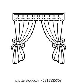 Elegant Drapery with Decorative Bow Curtains