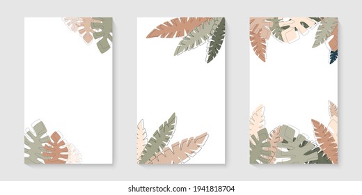 Elegant drawing. A minimal set of abstract creative universal art templates. Suitable for poster, greeting card, invitation, flyer, cover, banner, placard, brochure and other graphic design.