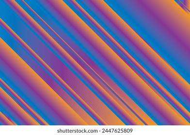 Elegant dynamic background with gradient lines. Neon glow. A common design for any purpose. Vector illustration 