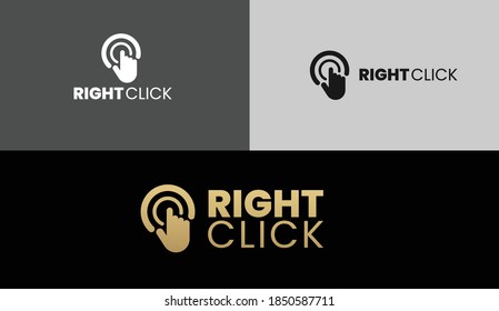 elegant dynamic right click logo