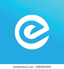 Elegant E Letter Emblem for Brand Identity