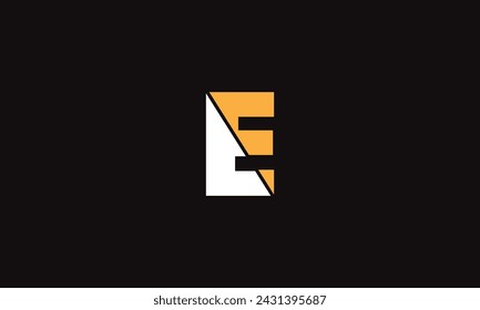 Elegante E Letra Vinculada Monograma Logo Diseño.