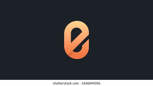 Elegant e letter logo icon vector design. Lxury company symbol.