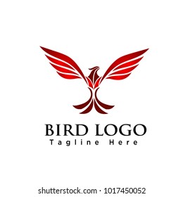 elegant eagle flying bird logo