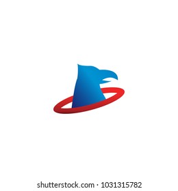 Elegant eagle logo design template