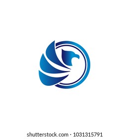 Elegant eagle logo design template