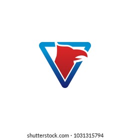 Elegant eagle logo design template