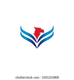 Elegant eagle logo design template