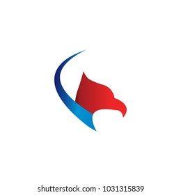 Elegant eagle logo design template