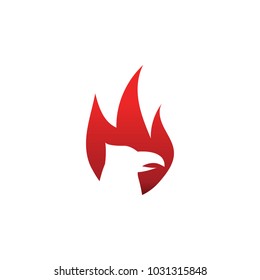 Elegant eagle logo design template