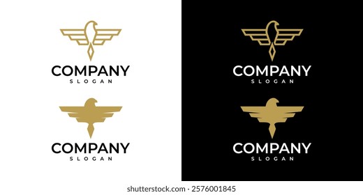 Elegant Eagle Logo Icon Vector Design