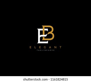 Elegant EB E B Letter Linked Logo Design