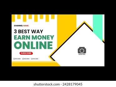 elegant editable yellow thumbnail template