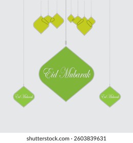 elegant eid al fitr icon design template vector
