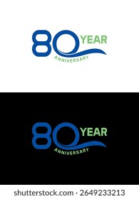 Elegant Eighty Year Anniversary Celebration Design