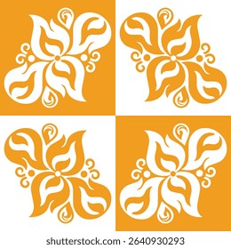 Elegant Element Logo Design Idea featuring flower style, gold color pattern, and modern object look. Editable EPS file ideal for branding, decorative elements, and stylish design concepts.