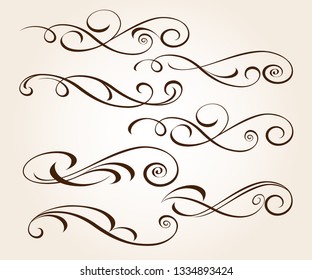  Elegant elements of design.Vector illustration.