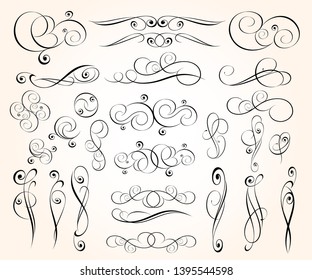  Elegant elements of design.Vector illustration.