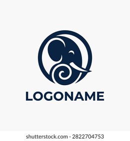 Elegant elephant branding suitable for conservation or luxury corporate identity.