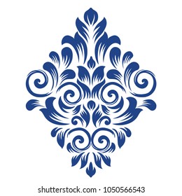 Elegant emblem template monogram luxury motif.  Vector sign for restaurant.
