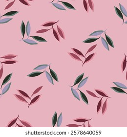 Elegant endless pattern with colorful roses and leaves can be used for design fabric, backgrounds, wrapping paper, package, covers, linen and more ideas