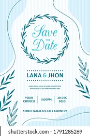 plantilla de invitación de compromiso elegante - vector
