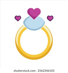 Elegant Engagement Ring Vector Graphics for Stunning Design Projects