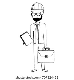 elegant engineer avatar character