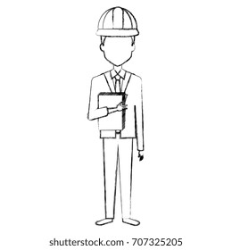 elegant engineer avatar character