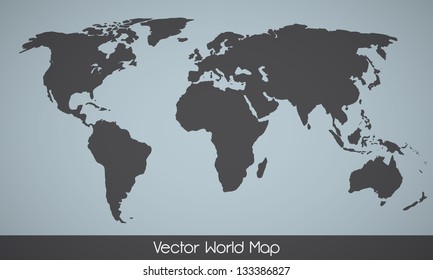 Elegant EPS10 vector World Map