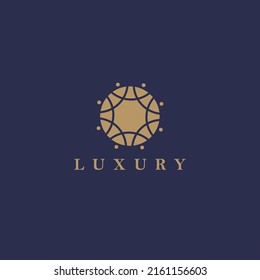 Elegant and ethnical circle vector logo. Logo for luxury company, product, brand, and organization.