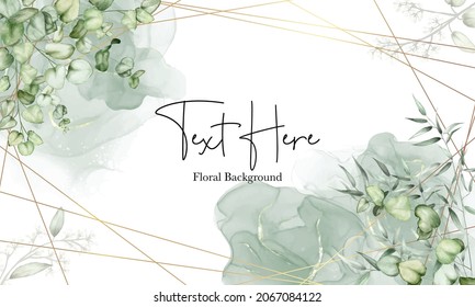 elegant eucalyptus leaves background design