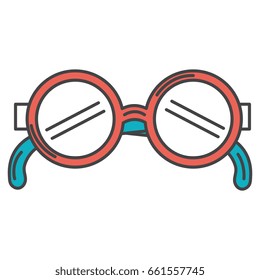elegant eye glasses icon