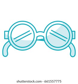 elegant eye glasses icon