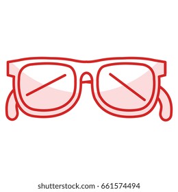 elegant eye glasses icon