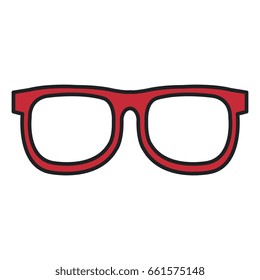 elegant eye glasses icon