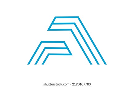 símbolo de símbolo de logotipo de carta de AF elegante símbolo de imagen de icono de diseño