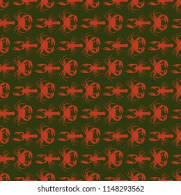 Elegant fairy background animal crab clam.